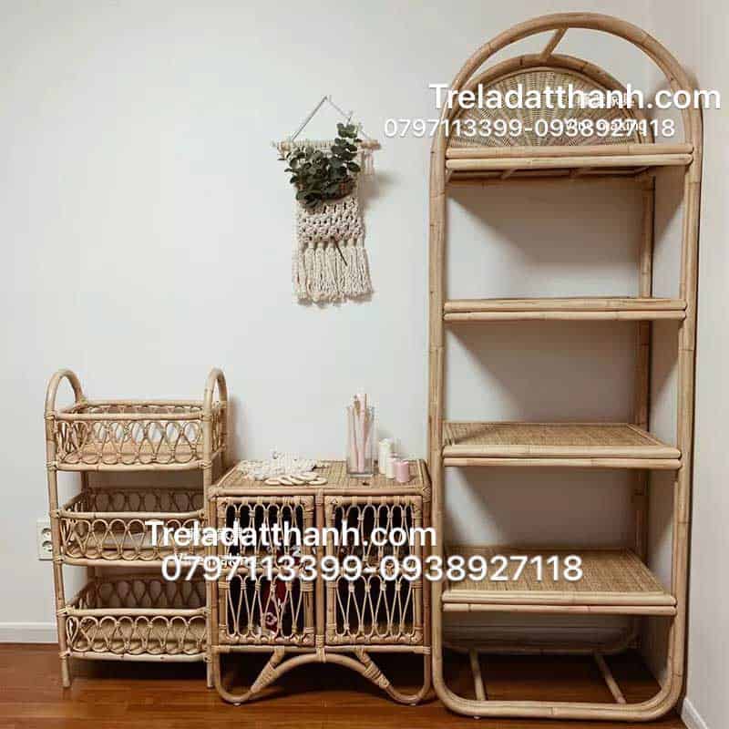 Kệ Đựng Đồ Mây Tre Đan - KDDMTD005